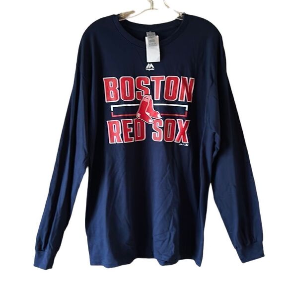 NEW Majestic Boston Red Sox Shirt - Picture 1 of 4